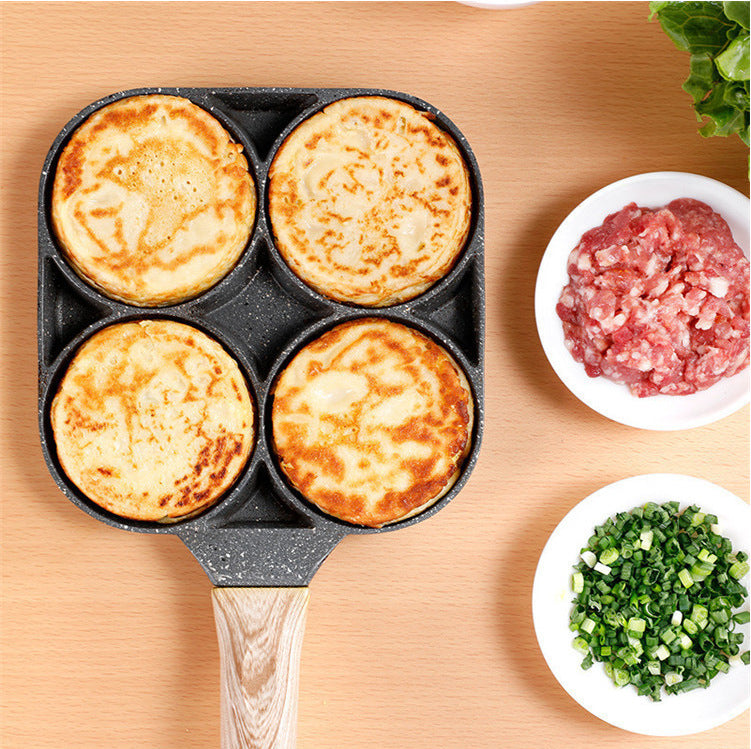 Maifan stone four-hole omelette pan flat-bottomed