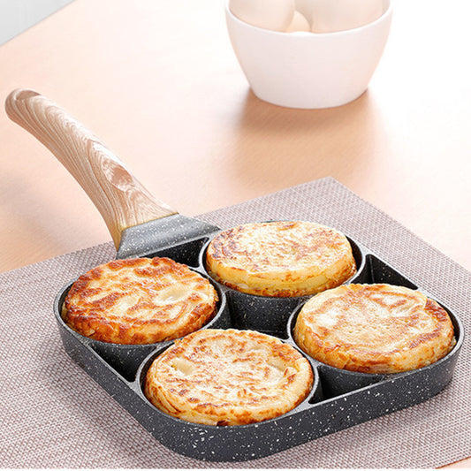 Maifan stone four-hole omelette pan flat-bottomed