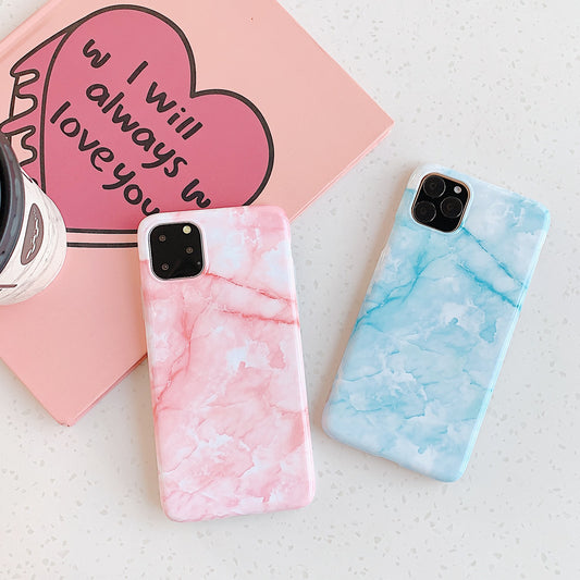 Smooth Marble Silicon Case For iphone