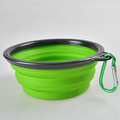 Spot collapsible pet silicone bowl